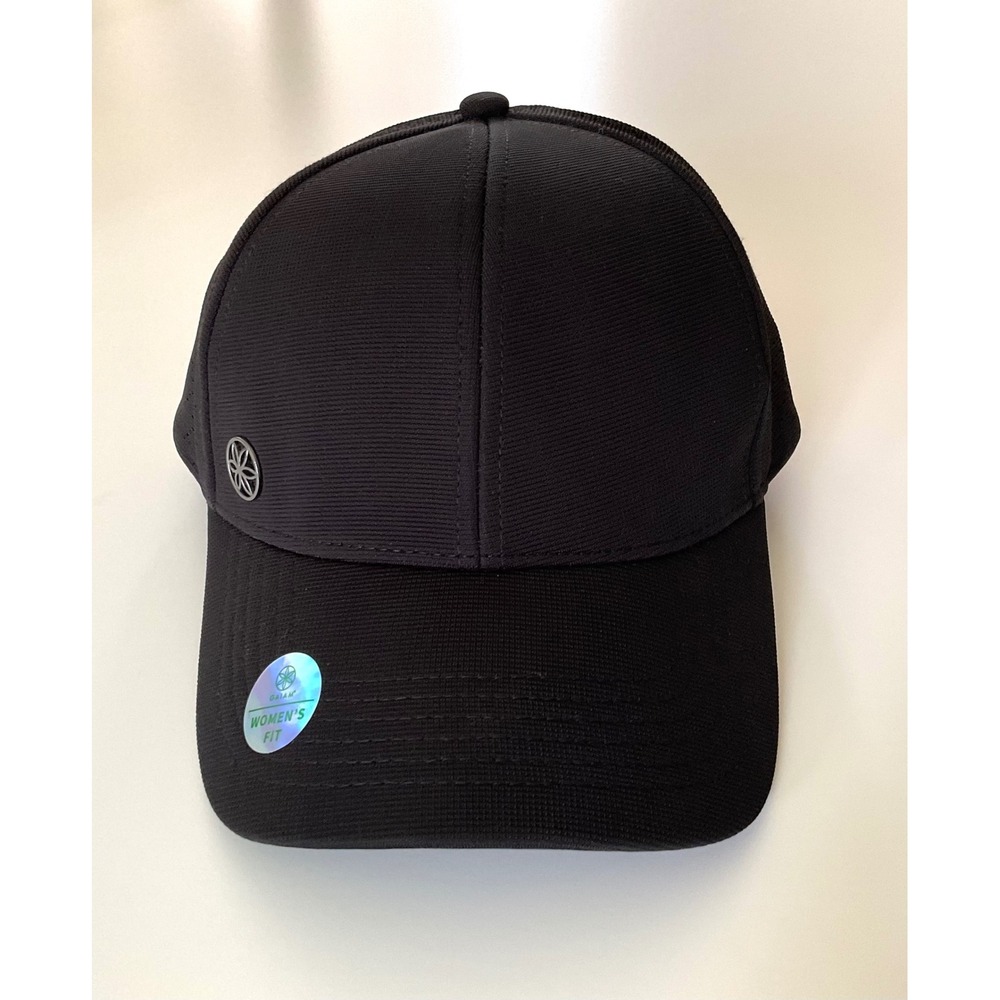 Gaiam Women's Wander Breathable Geo Black Hat w/ Adjustable Strap One Size - Picture 2 of 7